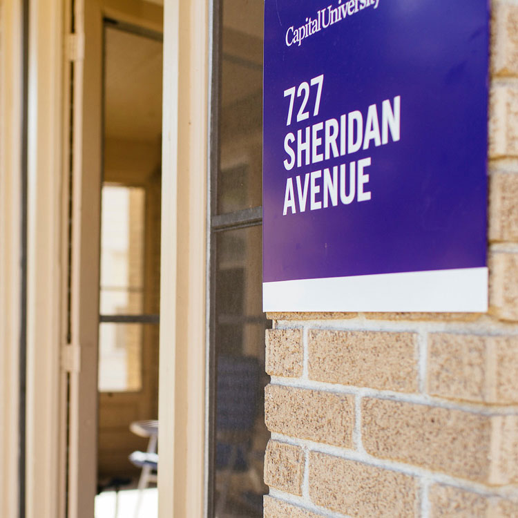 Front door of capital residential home