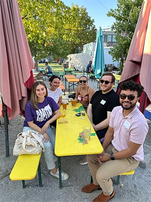 Alumni at Happy Hour