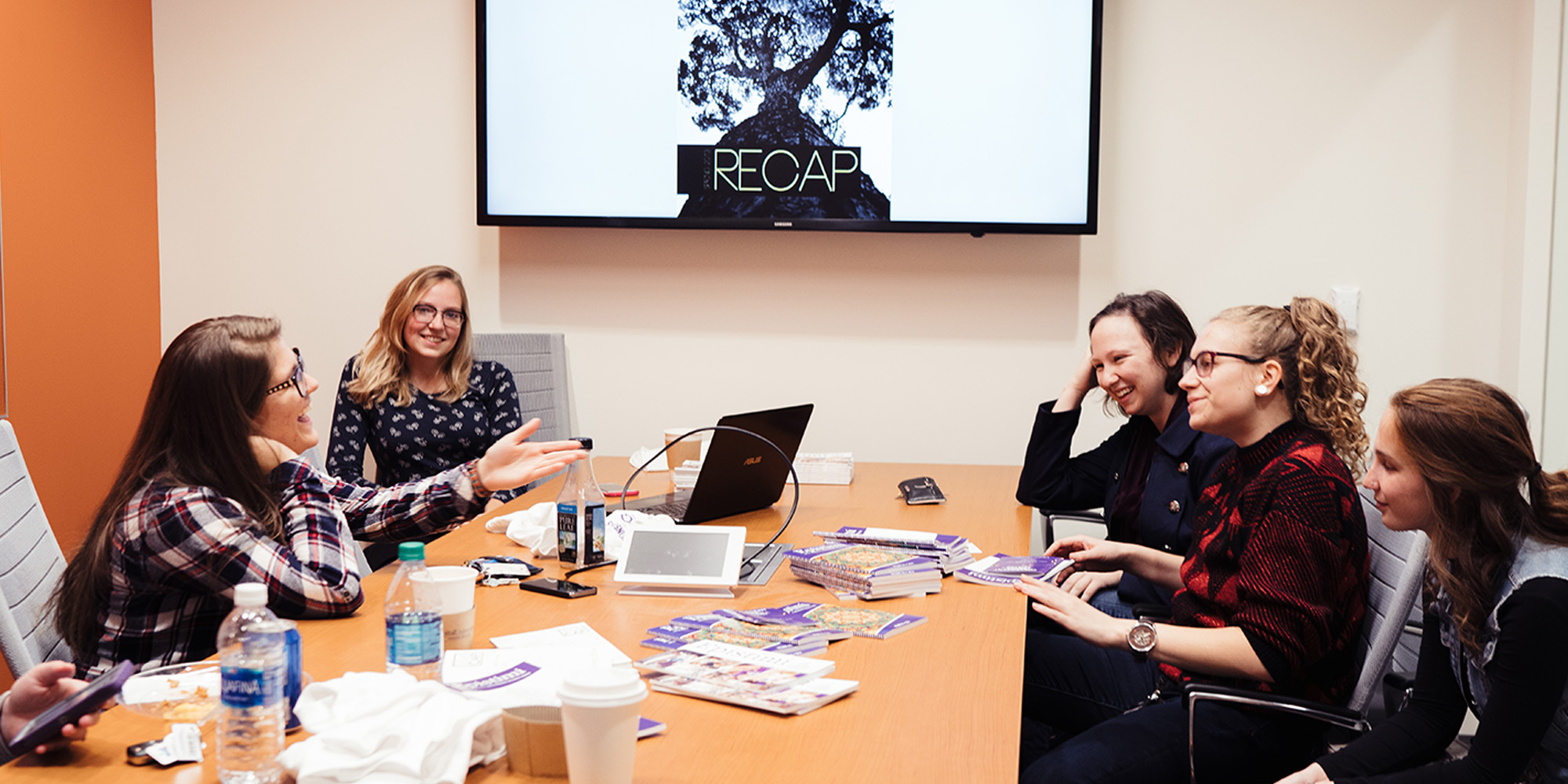 Group Meeting Of The Staff Of Recap Magazine