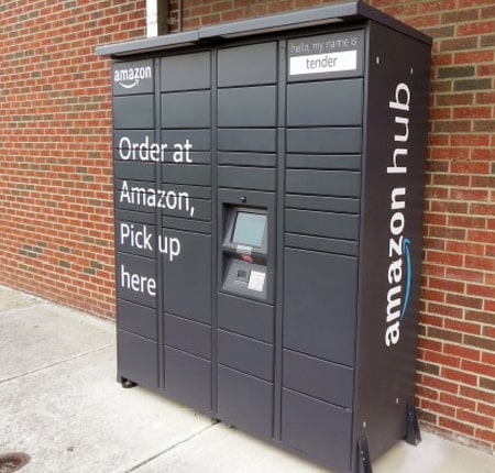 An image of the locker named "Tender" outside of the Student Union